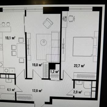 Продается 2-х комнатная квартира, 78,7 м²