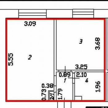 Продается 1-комнатная квартира, 34,4 м²