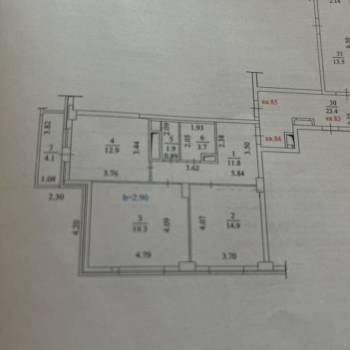 Сдается 2-х комнатная квартира, 64,5 м²