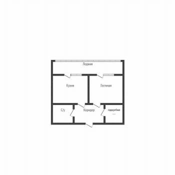 Продается 1-комнатная квартира, 38,6 м²
