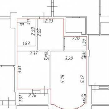 Продается 1-комнатная квартира, 44,9 м²
