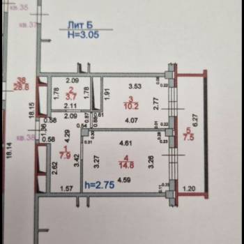 Продается 1-комнатная квартира, 36,6 м²