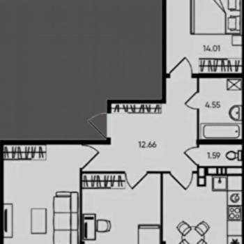Сдается Многокомнатная квартира, 78 м²