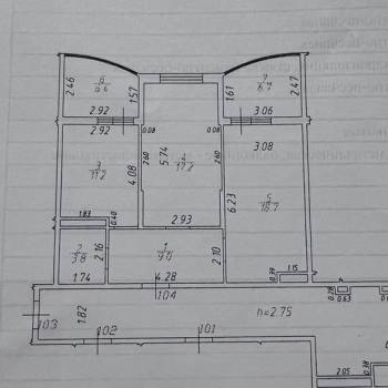 Сдается 2-х комнатная квартира, 65 м²