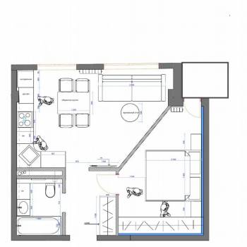 Продается 1-комнатная квартира, 40,2 м²