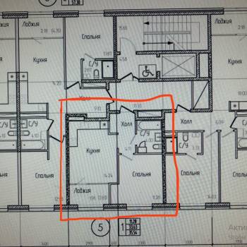 Продается 1-комнатная квартира, 35,5 м²