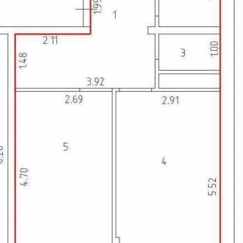 Продается 1-комнатная квартира, 42,7 м²