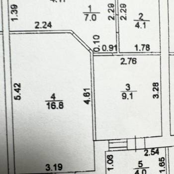 Продается 1-комнатная квартира, 37 м²