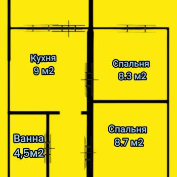 Продается 1-комнатная квартира, 35 м²