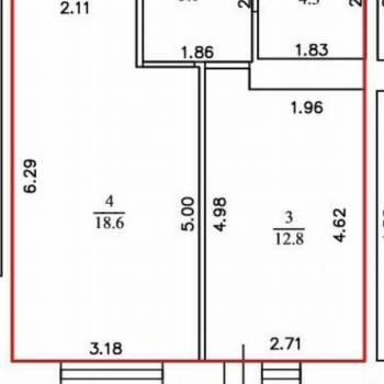 Продается 1-комнатная квартира, 42,5 м²