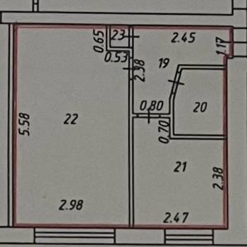 Продается 1-комнатная квартира, 29,7 м²
