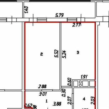 Продается 1-комнатная квартира, 39,8 м²