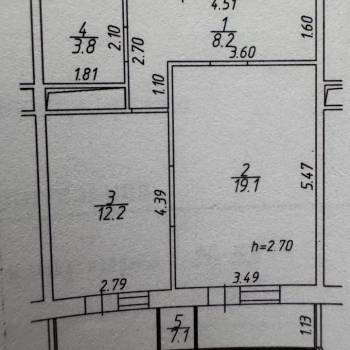 Продается 1-комнатная квартира, 43,3 м²