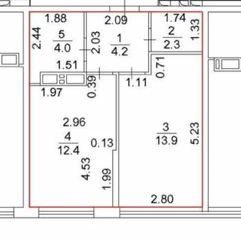Сдается 1-комнатная квартира, 36,8 м²