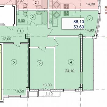 Продается 3-х комнатная квартира, 86,1 м²