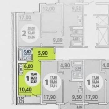 Сдается 1-комнатная квартира, 28 м²