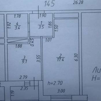 Продается 1-комнатная квартира, 36 м²