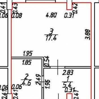Продается 1-комнатная квартира, 27,4 м²