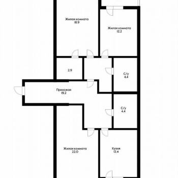 Продается Многокомнатная квартира, 105 м²