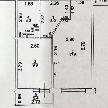 Продается 1-комнатная квартира, 39 м²