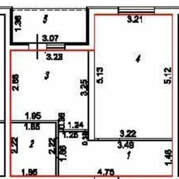 Продается 1-комнатная квартира, 38 м²