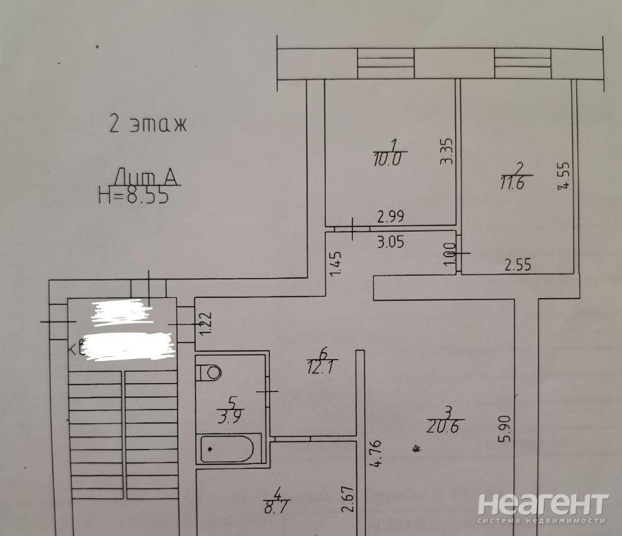 Продается 3-х комнатная квартира, 70 м²