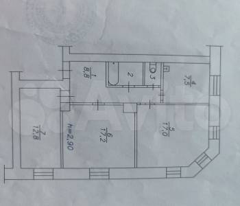 Продается 3-х комнатная квартира, 67 м²