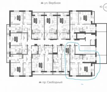 Продается 3-х комнатная квартира, 59 м²