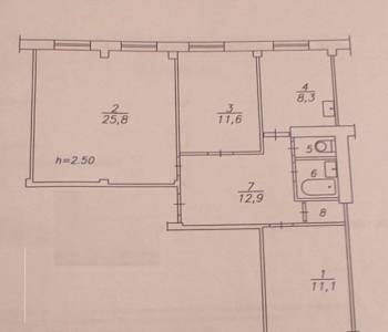 Продается 3-х комнатная квартира, 73 м²