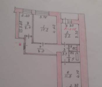 Продается 3-х комнатная квартира, 61 м²