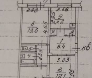 Продается 3-х комнатная квартира, 61,5 м²