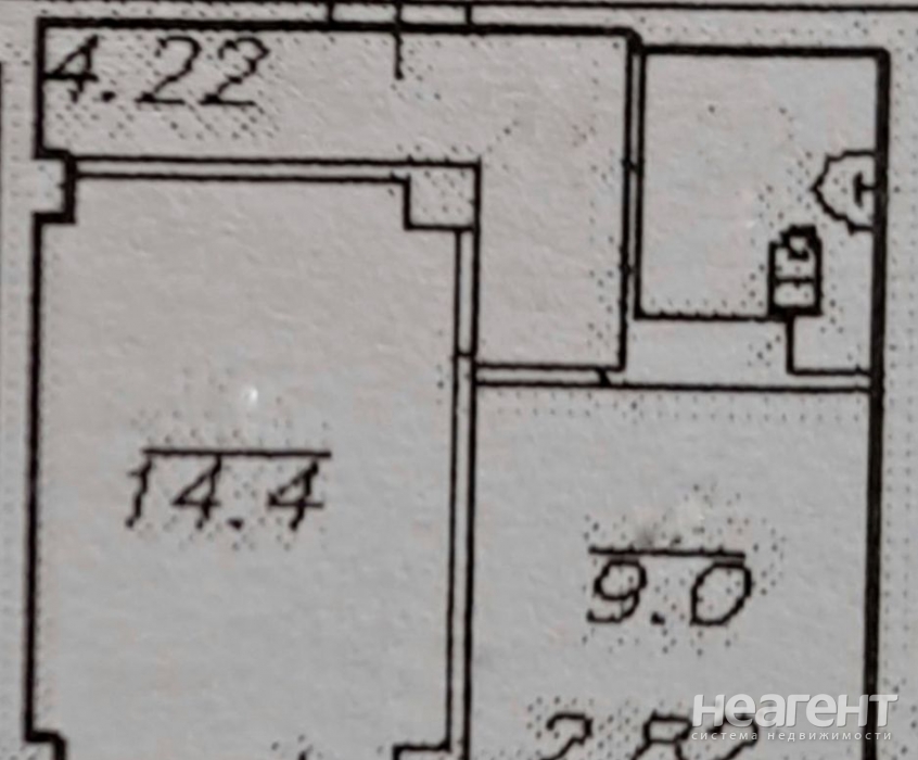 Продается 1-комнатная квартира, 33 м²