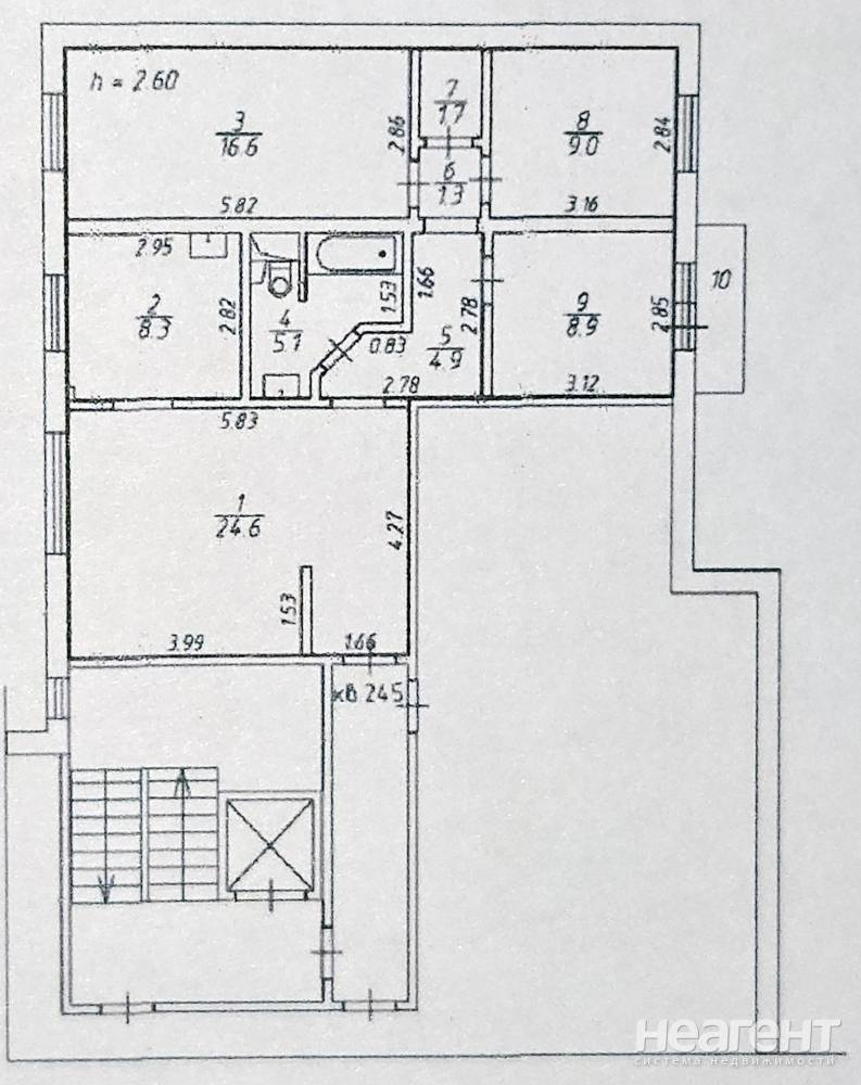 Продается Многокомнатная квартира, 80,4 м²