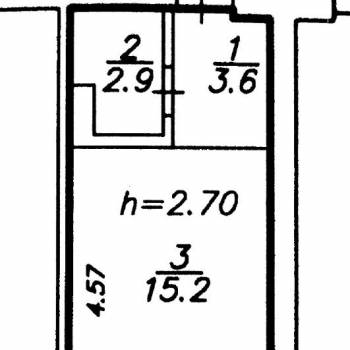 Продается 1-комнатная квартира, 21,7 м²