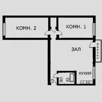 Продается 3-х комнатная квартира, 57 м²