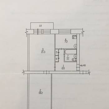 Продается 2-х комнатная квартира, 57 м²