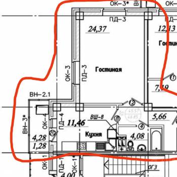 Продается 1-комнатная квартира, 47,9 м²