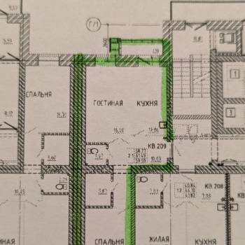 Продается 2-х комнатная квартира, 62 м²