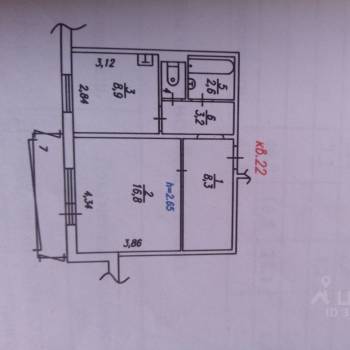 Продается 1-комнатная квартира, 40,9 м²