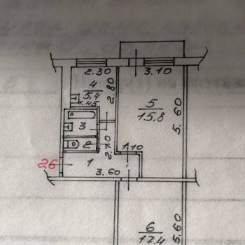 Продается 2-х комнатная квартира, 48,6 м²