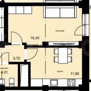 Продается 1-комнатная квартира, 38 м²