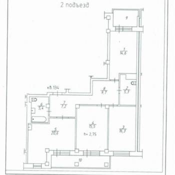 Продается 3-х комнатная квартира, 94,6 м²