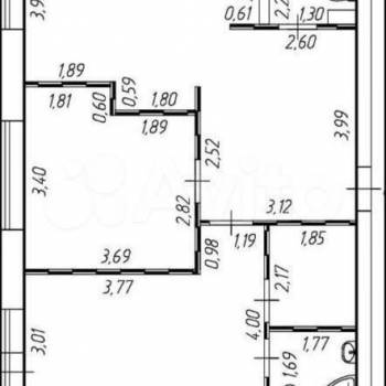 Продается 2-х комнатная квартира, 69,9 м²