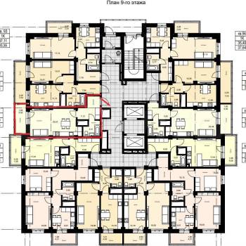 Продается 1-комнатная квартира, 35,9 м²