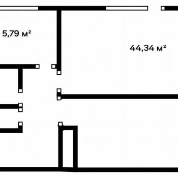 Продается 2-х комнатная квартира, 44,5 м²