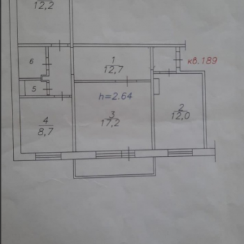 Продается 3-х комнатная квартира, 66 м²