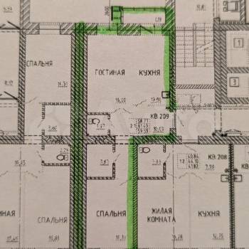 Продается 1-комнатная квартира, 44 м²