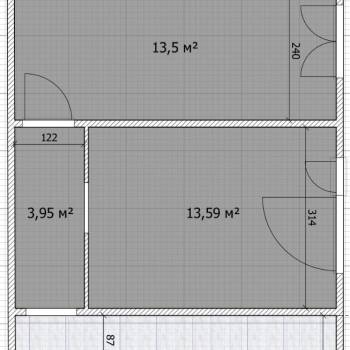 Продается 2-х комнатная квартира, 44,1 м²