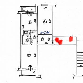 Продается 2-х комнатная квартира, 48,5 м²