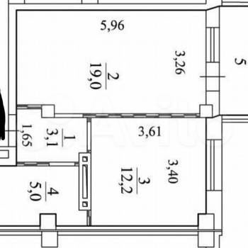 Продается 1-комнатная квартира, 39,3 м²